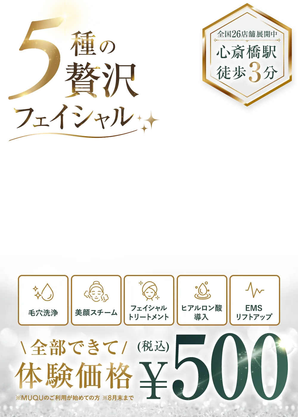 5種の贅沢フェイシャル